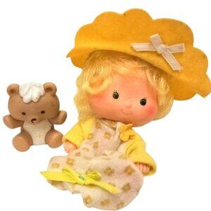 Vintage Strawberry Shortcake Friend Butter Cookie & Pet Jelly Bear 1979 Collect